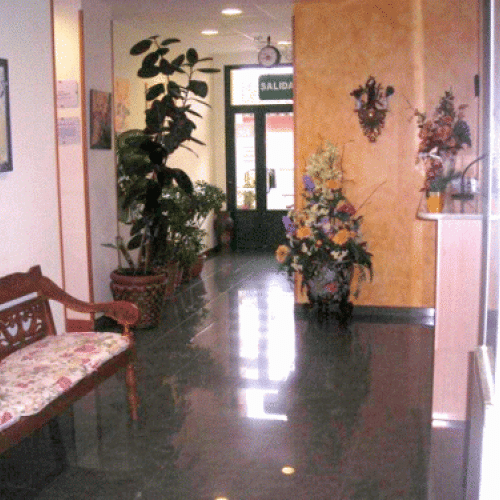 Recepción de la residencia